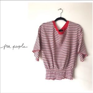 Free People Relaxed Fit Stripe Top
